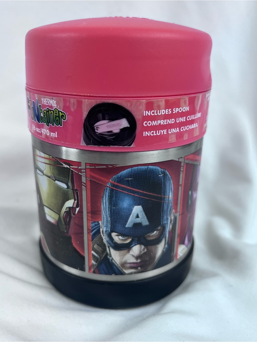 Thermos FUNtainer 10 Ounce Food Jar Marvel's Avengers Age of Ultron Insulated